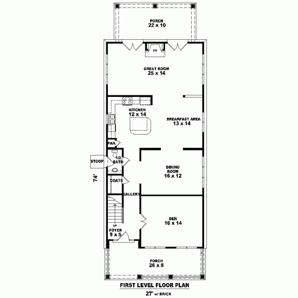 Narrow Lot Level One of Plan 46927