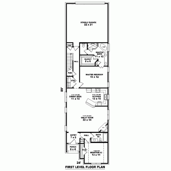 Narrow Lot Level One of Plan 46951