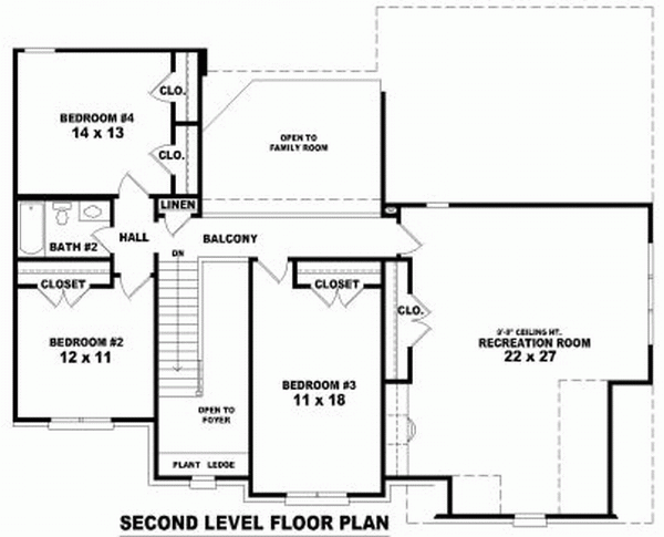  Level Two of Plan 46998