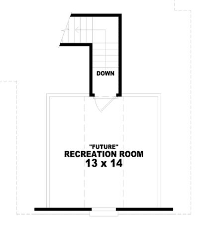 One-Story Traditional Level Two of Plan 47000