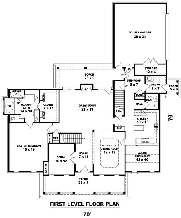 Traditional Level One of Plan 47008