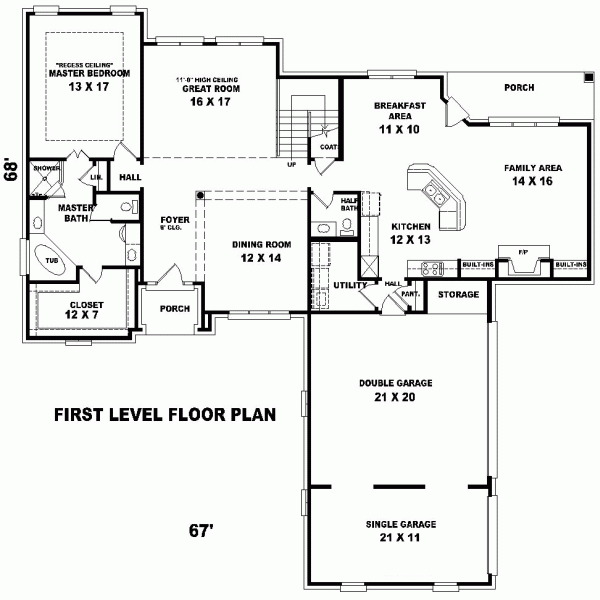 Traditional Level One of Plan 47024