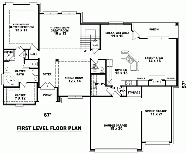 Traditional Level One of Plan 47026