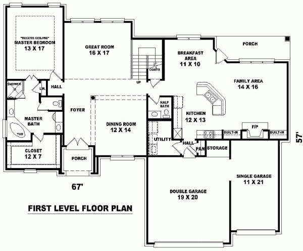 Traditional Level One of Plan 47027