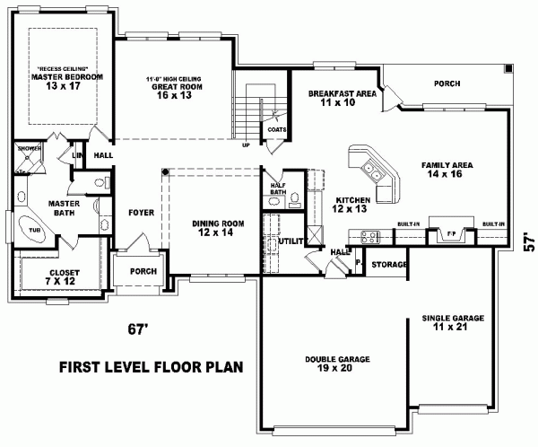 Traditional Level One of Plan 47028