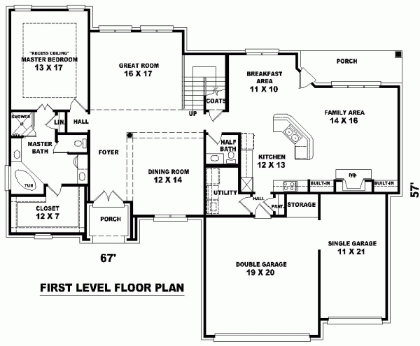 Traditional Level One of Plan 47030