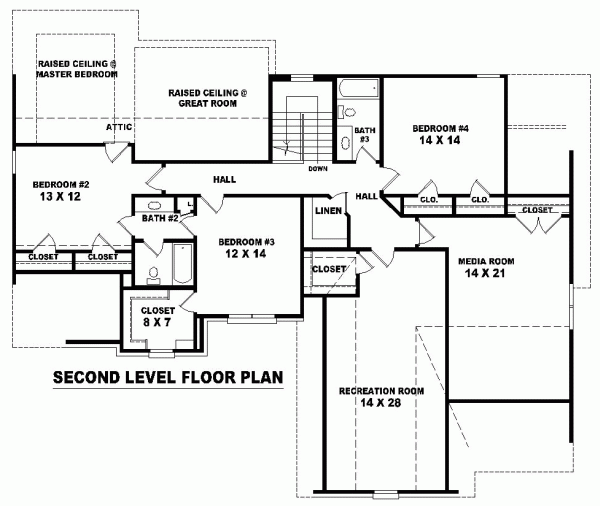 Traditional Level Two of Plan 47030