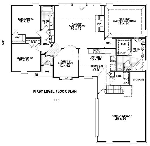 Traditional Level One of Plan 47037