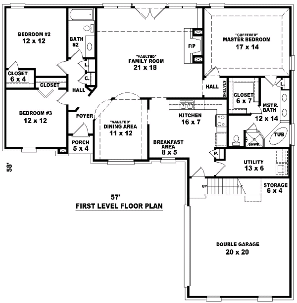 Traditional Level One of Plan 47040