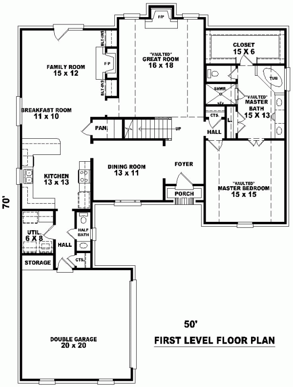 Traditional Level One of Plan 47044