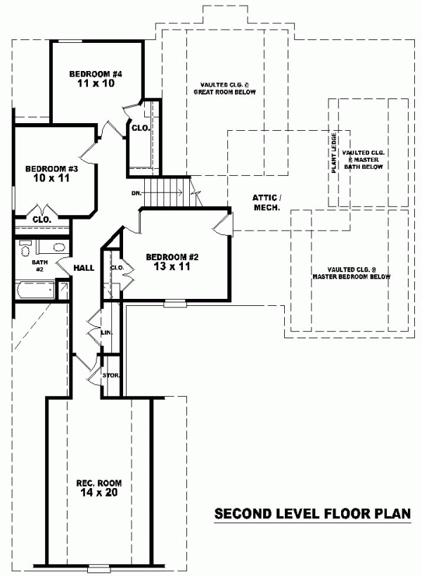 Traditional Level Two of Plan 47044