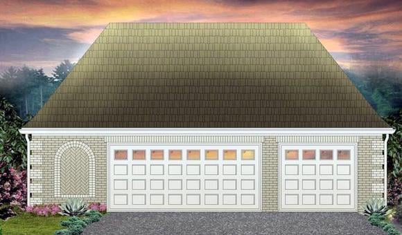 Garage Plan 47058 - 3 Car Garage Elevation