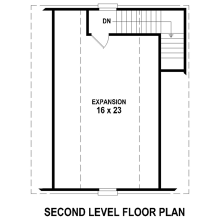 Garage Plan 47080 - 2 Car Garage Apartment Second Level Plan