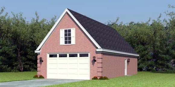 Garage Plan 47115 - 2 Car Garage Elevation