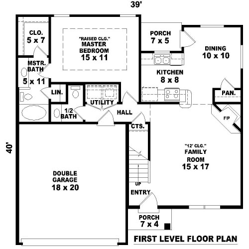 Narrow Lot Level One of Plan 47130