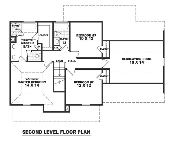 Colonial Country Traditional Level Two of Plan 47131