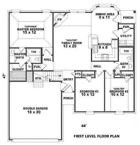 Traditional Level One of Plan 47137