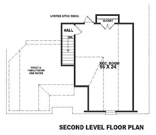 Narrow Lot Traditional Level Two of Plan 47144