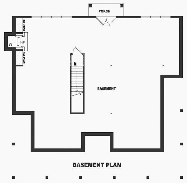 Country One-Story Lower Level of Plan 47146