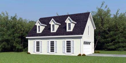 Cape Cod Elevation of Plan 47152
