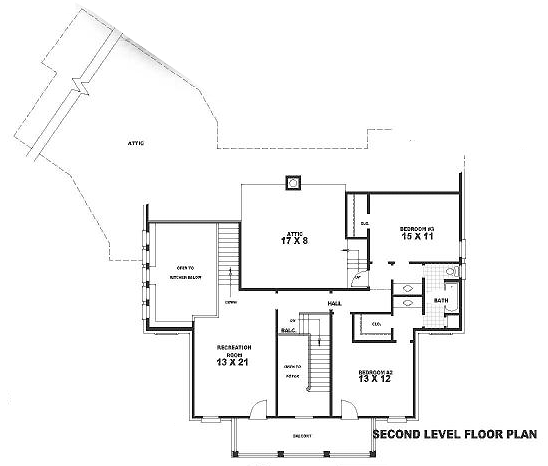 Colonial Traditional Level Two of Plan 47154