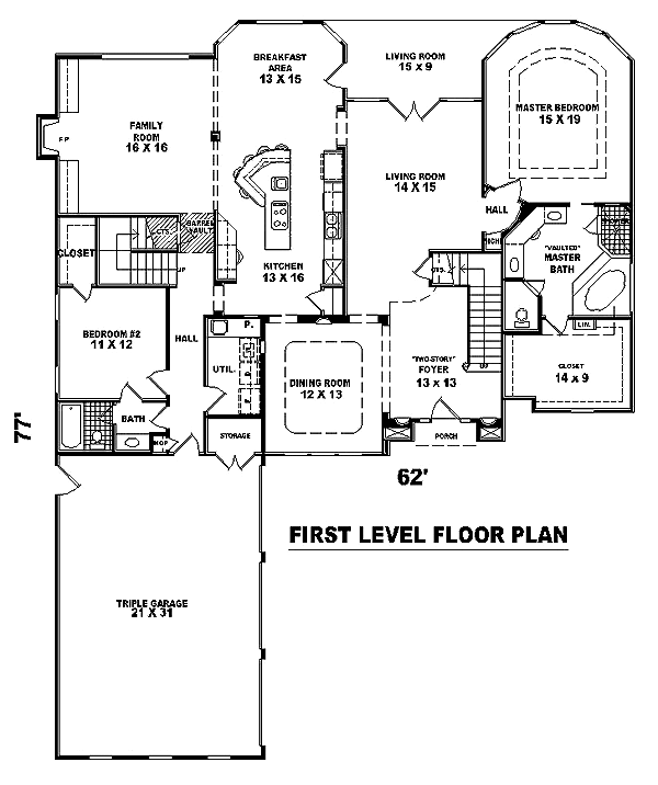 Traditional Level One of Plan 47155