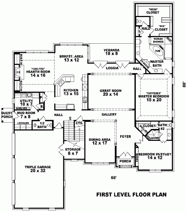 Traditional Level One of Plan 47164