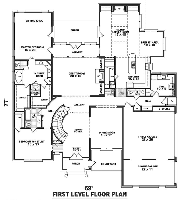 Traditional Level One of Plan 47167