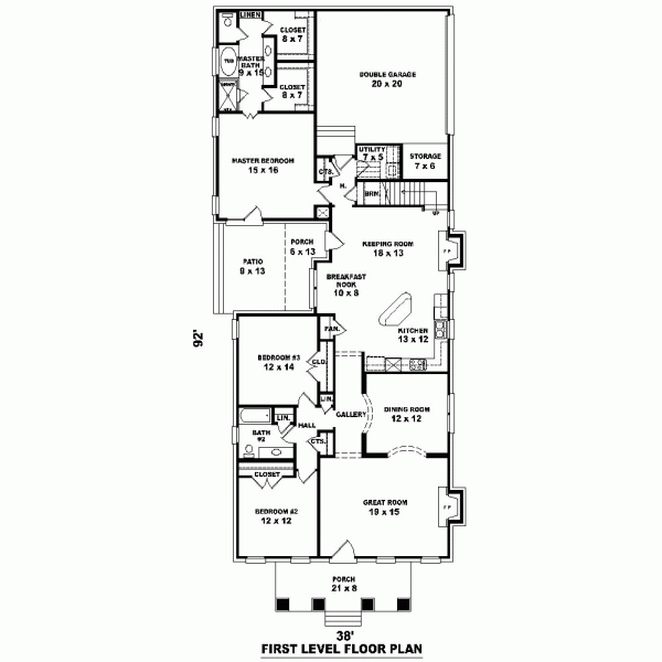 Narrow Lot Level One of Plan 47259