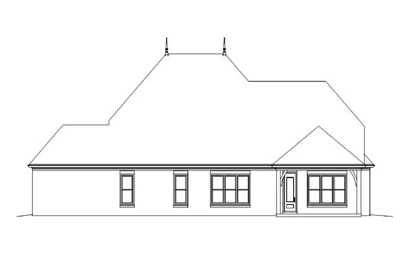  Rear Elevation of Plan 47283