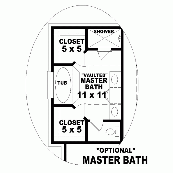 One-Story Alternate Level One of Plan 47312