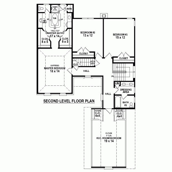 Narrow Lot Traditional Level Two of Plan 47391