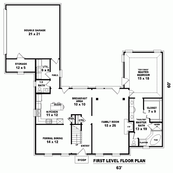 Traditional Level One of Plan 47411