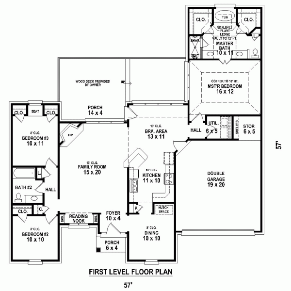 One-Story Level One of Plan 47425