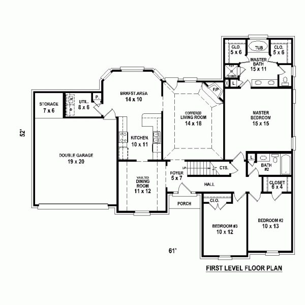 Traditional Level One of Plan 47434