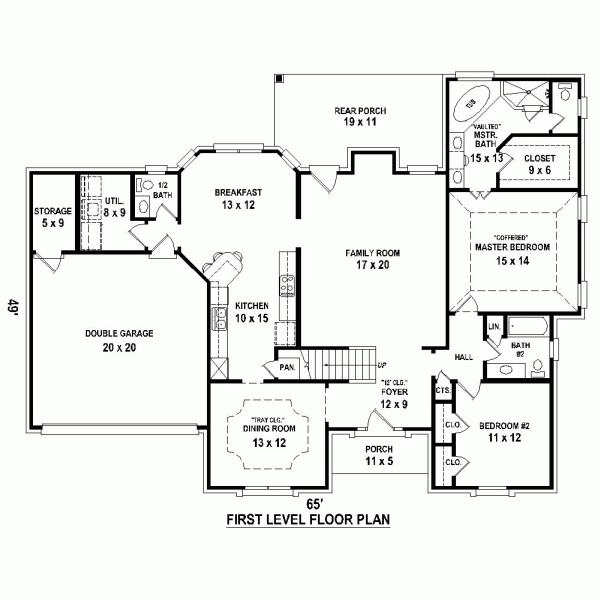 Traditional Level One of Plan 47443