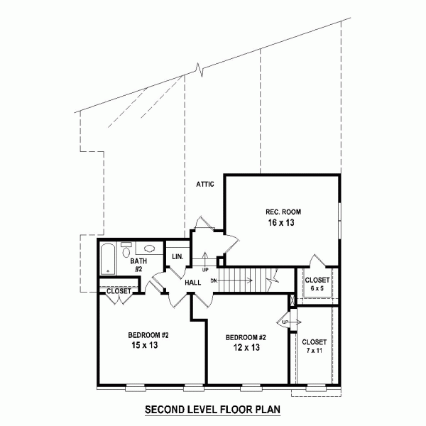 Narrow Lot Traditional Level Two of Plan 47449