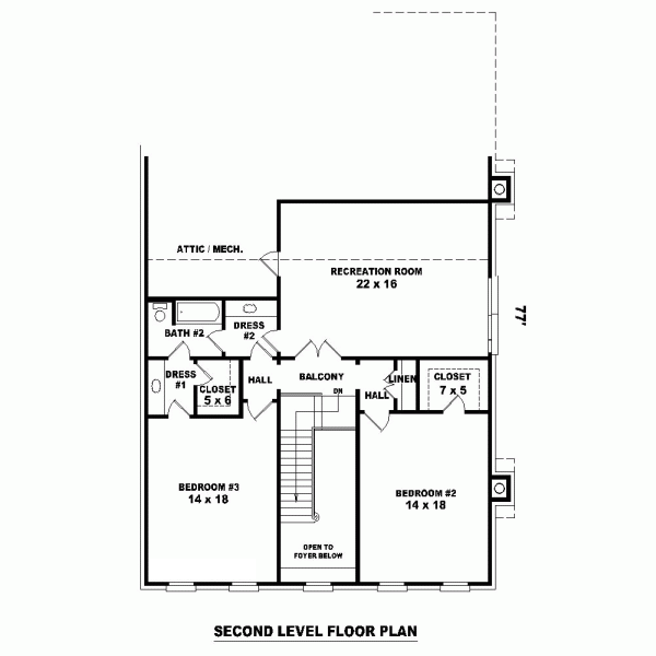 Narrow Lot Level Two of Plan 47452