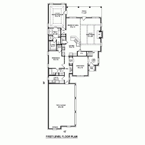 Country Level One of Plan 47457