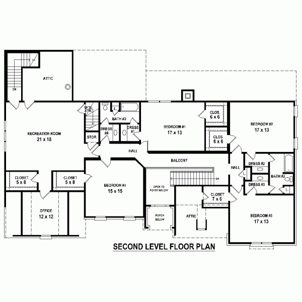 Traditional Level Two of Plan 47507