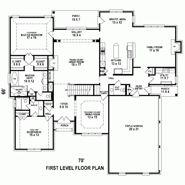 Traditional Level One of Plan 47512