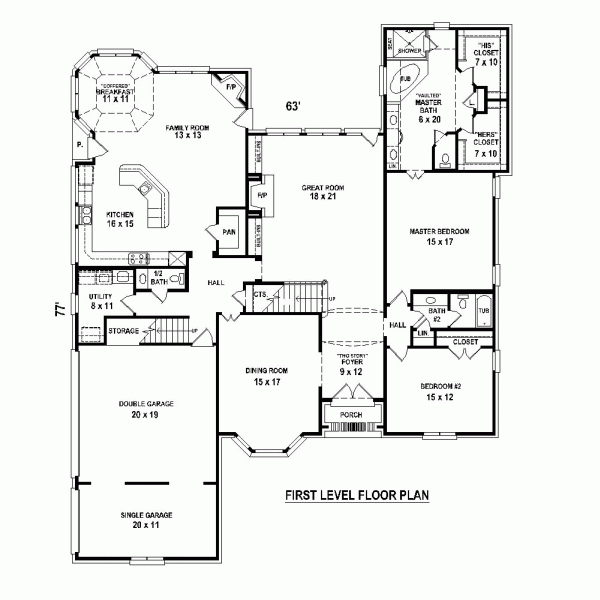 Traditional Level One of Plan 47533