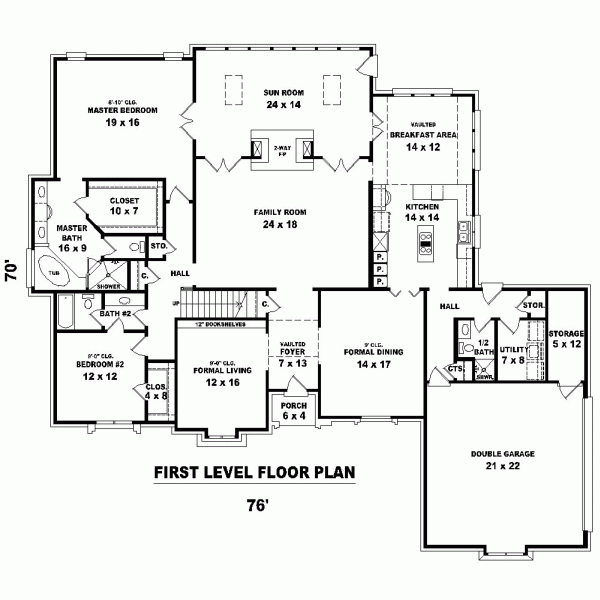 Traditional Level One of Plan 47534