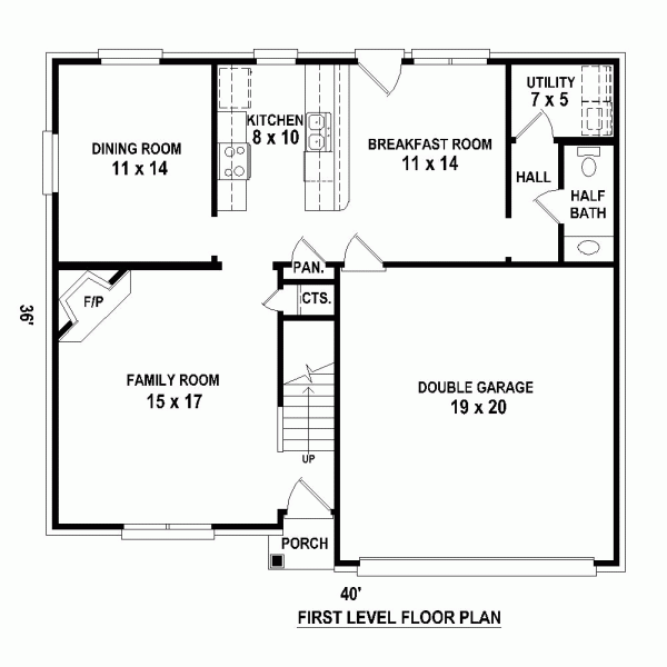 European Narrow Lot Level One of Plan 47546