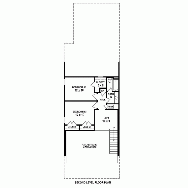 Narrow Lot Traditional Level Two of Plan 47553