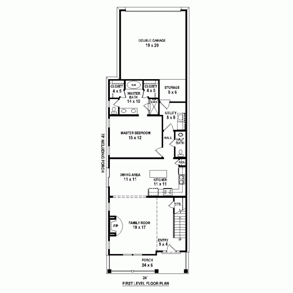 Narrow Lot Level One of Plan 47557