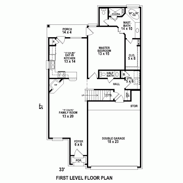 Country European Narrow Lot Level One of Plan 47563