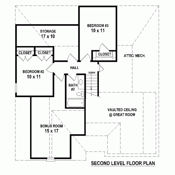 European Narrow Lot Traditional Level Two of Plan 47566