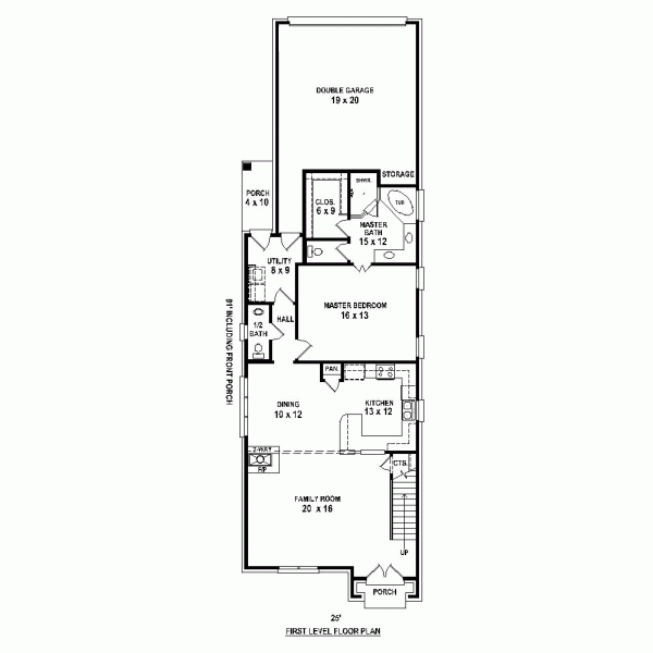 European Narrow Lot Level One of Plan 47570