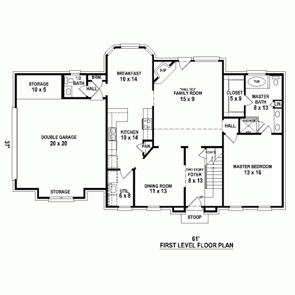 European Traditional Level One of Plan 47575